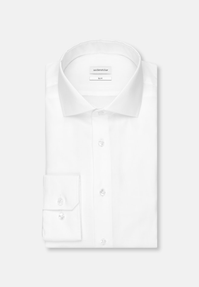 Slim Chemise d'affaires Uni dans Blanc | Boutique en ligne Seidensticker