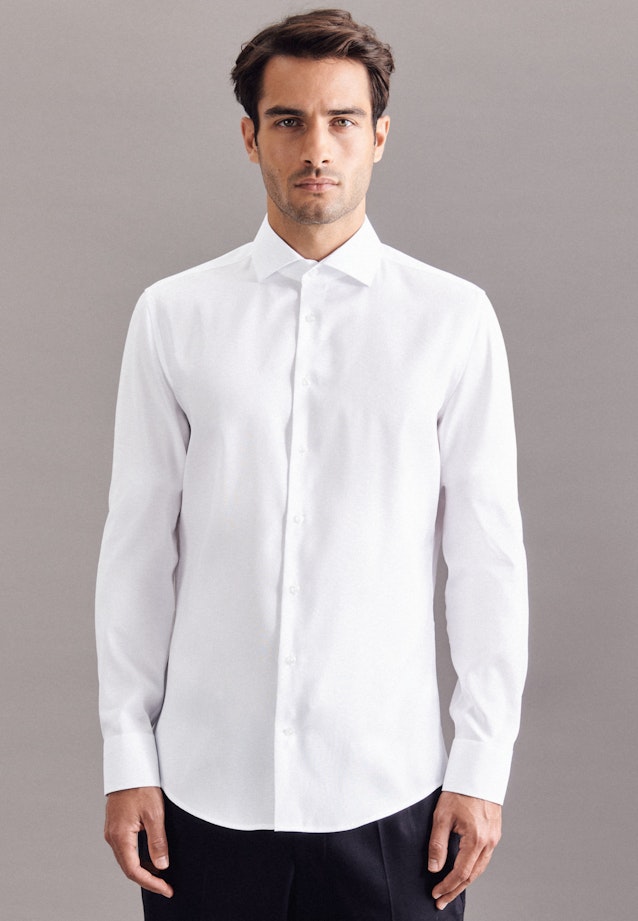 Oxfordhemd Slim in Weiß |  Seidensticker Onlineshop