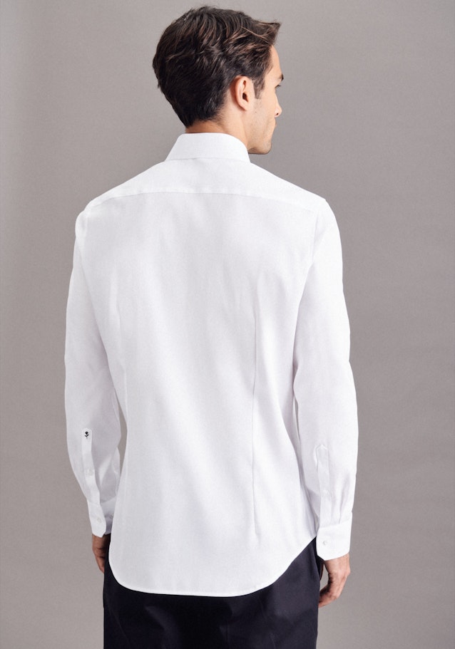 Non-iron Oxford shirt in Slim with Kent-Collar in White |  Seidensticker Onlineshop