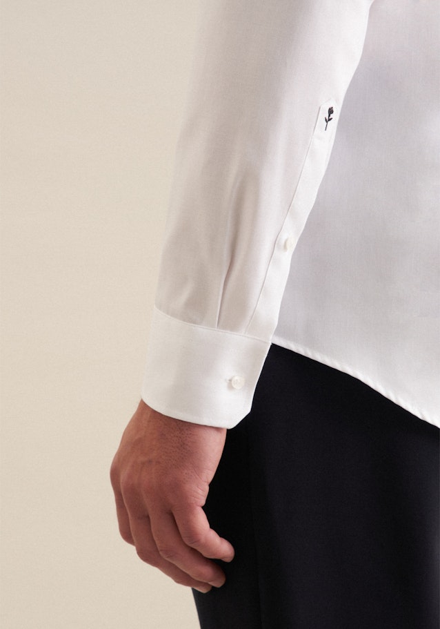 Non-iron Oxfordhemd in Slim with Kentkraag in Wit |  Seidensticker Onlineshop