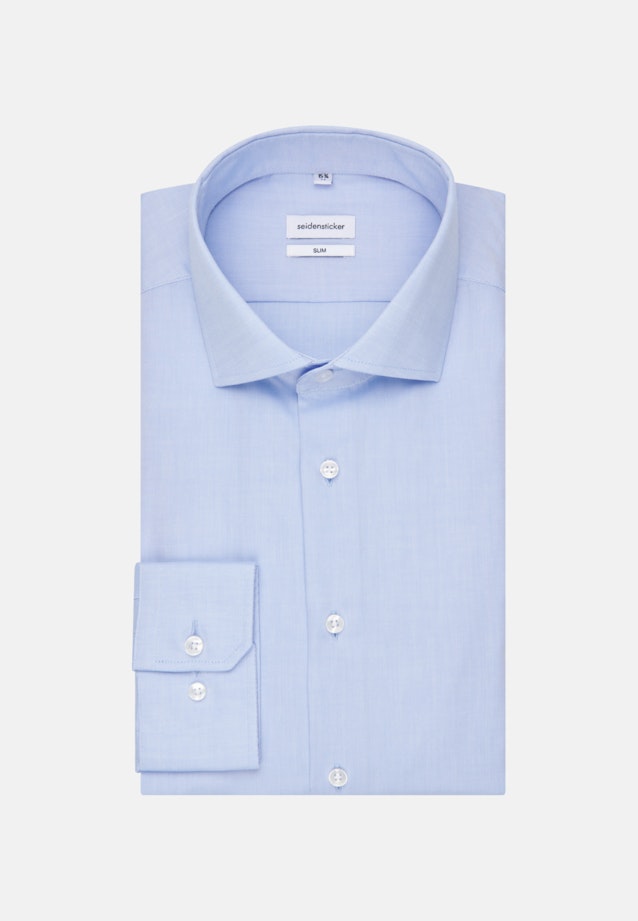 Non-iron Oxford shirt in Slim with Kent-Collar in Light Blue | Seidensticker Onlineshop