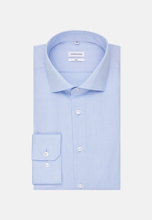 Non-iron Oxford shirt in Slim with Kent-Collar in Light Blue |  Seidensticker Onlineshop