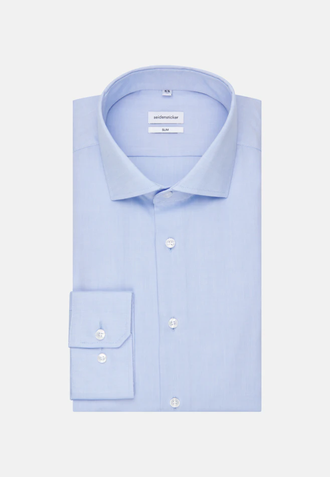 Slim Chemise d'affaires Uni dans Bleu Clair | Boutique en ligne Seidensticker
