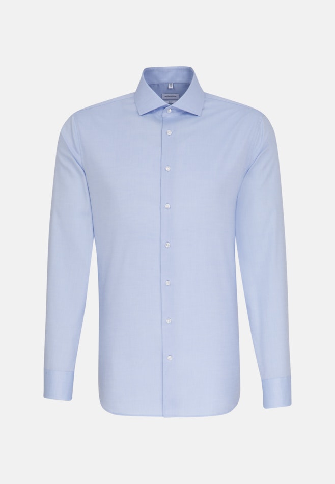 Non-iron Oxford shirt in Slim with Kent-Collar in Light Blue | Seidensticker online shop