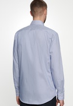 Comfort Business Hemd Streifen in Mittelblau |  Seidensticker Onlineshop