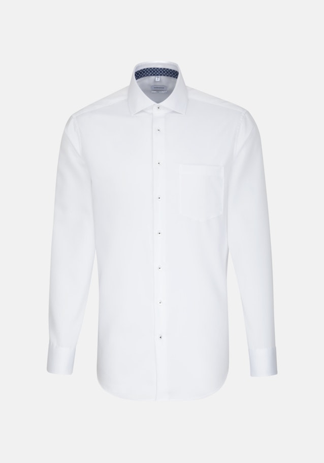 Non-iron Twill Business Shirt in Comfort with Kent-Collar in White |  Seidensticker Onlineshop