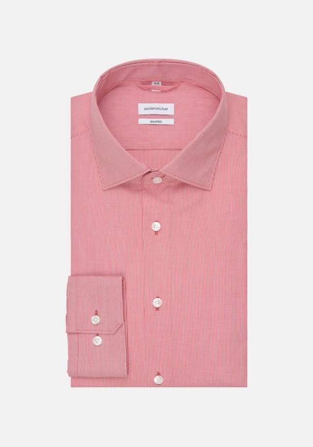 Non-iron Structure Business Shirt in Shaped with Kent-Collar in Red |  Seidensticker Onlineshop