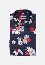 Comfort Chemise Business Floral in Bleu Foncé |  Seidensticker Onlineshop