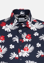 Comfort Chemise Business Floral in Bleu Foncé |  Seidensticker Onlineshop