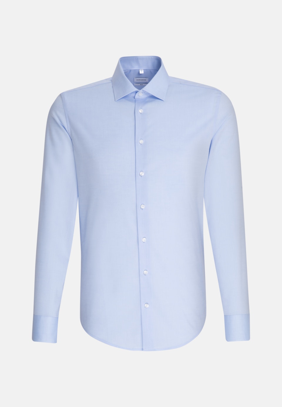 Bügelfreies Chambray Business Hemd in Slim mit Kentkragen und extra langem Arm in Hellblau |  Seidensticker Onlineshop