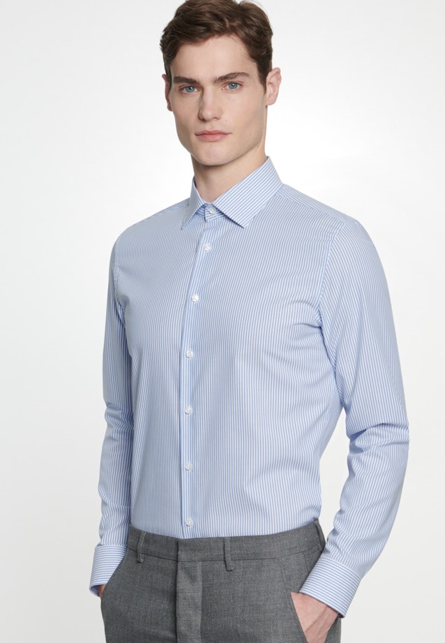 Slim Business Hemd Streifen in Hellblau |  Seidensticker Onlineshop