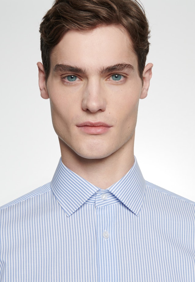 Slim Business Hemd Streifen in Hellblau |  Seidensticker Onlineshop