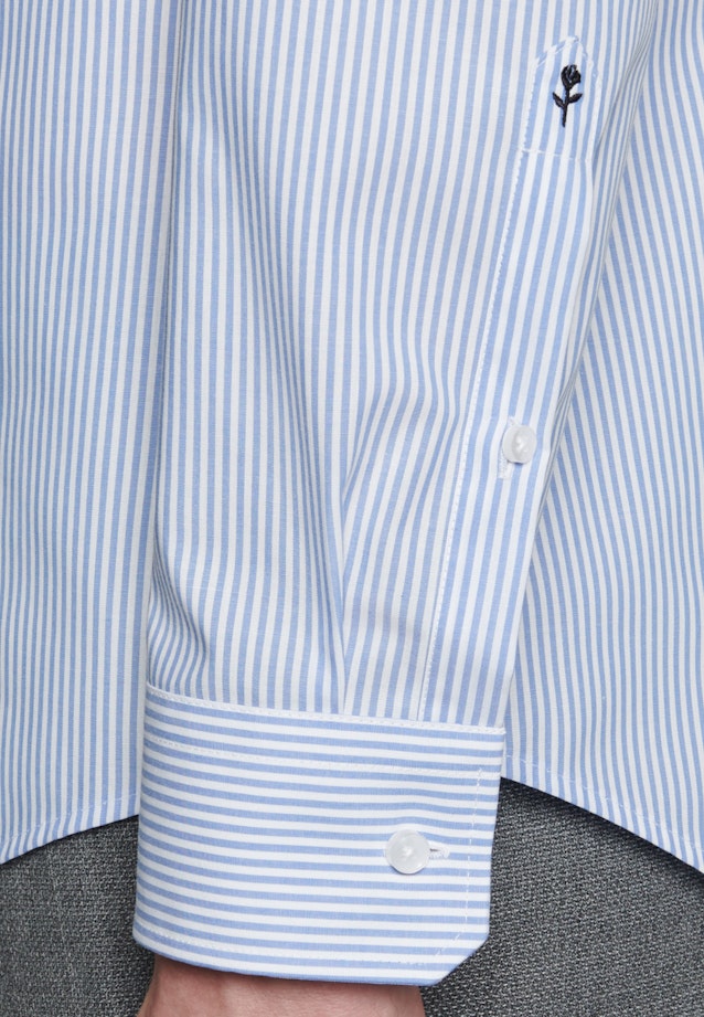 Slim Business Hemd Streifen in Hellblau |  Seidensticker Onlineshop