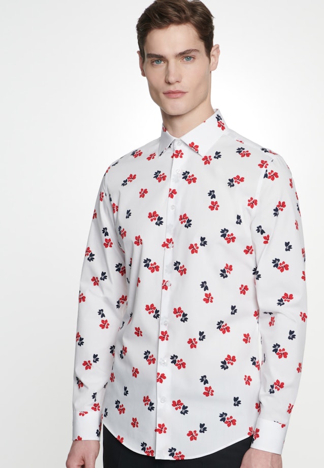 Slim Business Hemd Floral in Weiß |  Seidensticker Onlineshop