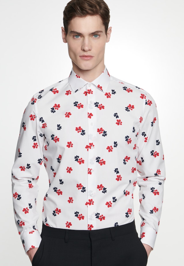 Slim Business Hemd Floral in Weiß |  Seidensticker Onlineshop