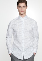 Slim Business Shirt Print in Turquoise |  Seidensticker Onlineshop