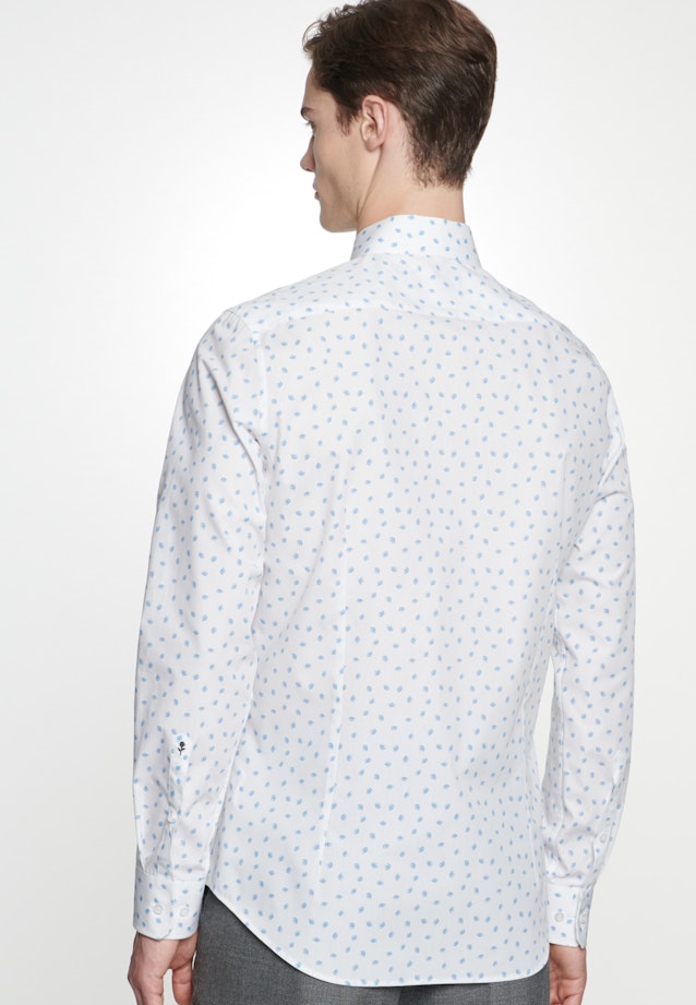 Slim Business Shirt Print in Turquoise |  Seidensticker Onlineshop