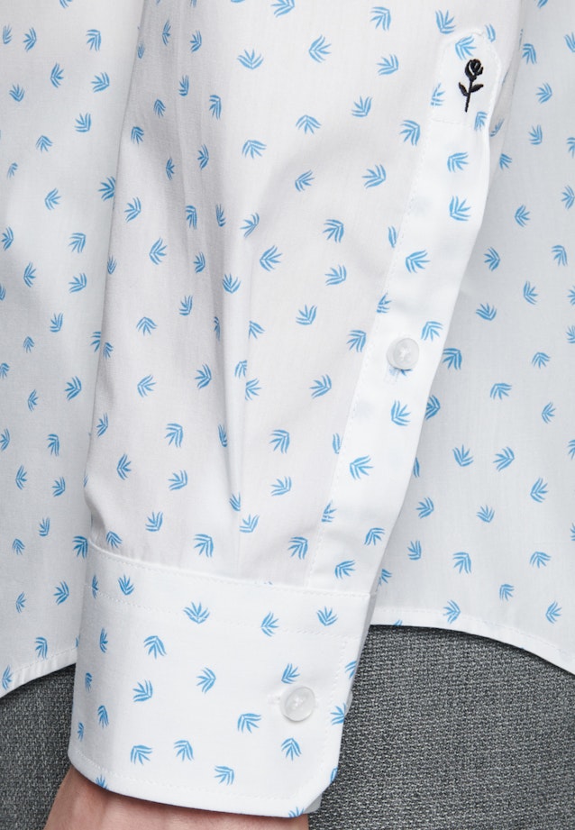 Slim Business Shirt Print in Turquoise |  Seidensticker Onlineshop