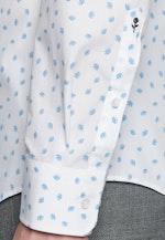 Slim Business Shirt Print in Turquoise |  Seidensticker Onlineshop