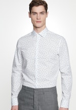 Slim Business Shirt Print in Turquoise |  Seidensticker Onlineshop