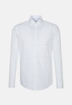 Slim Business Shirt Print in Turquoise |  Seidensticker Onlineshop