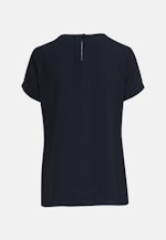 Regular fit Shirtbluse Uni in Dunkelblau |  Seidensticker Onlineshop