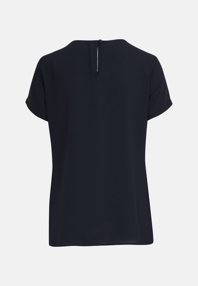 Regular fit Shirtbluse Uni in Dunkelblau |  Seidensticker Onlineshop
