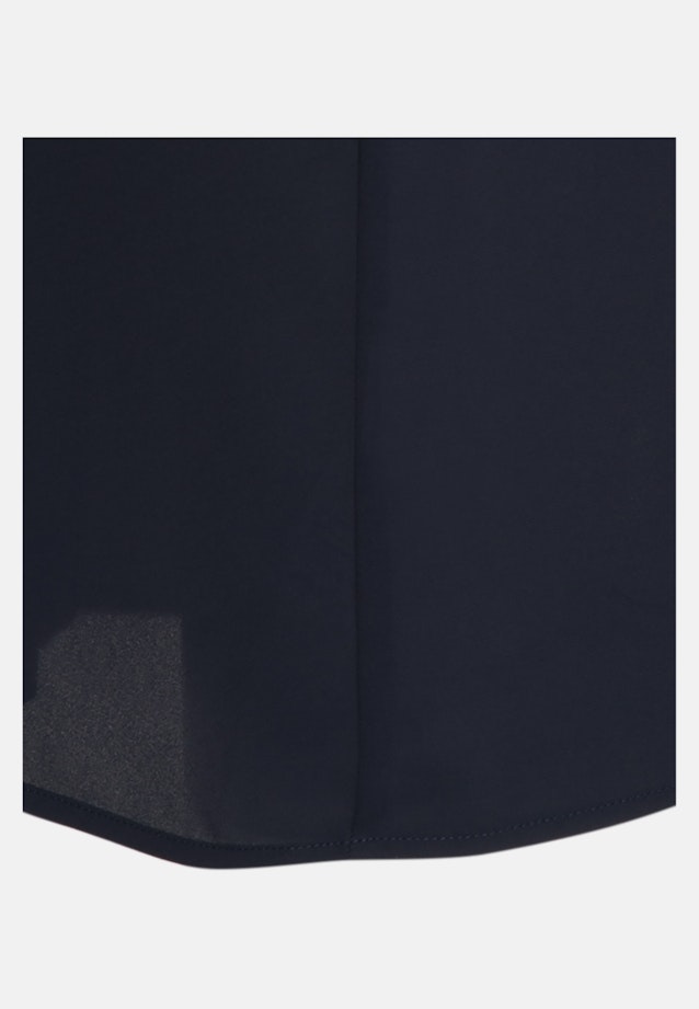 Regular fit Shirtbluse Uni in Dunkelblau |  Seidensticker Onlineshop