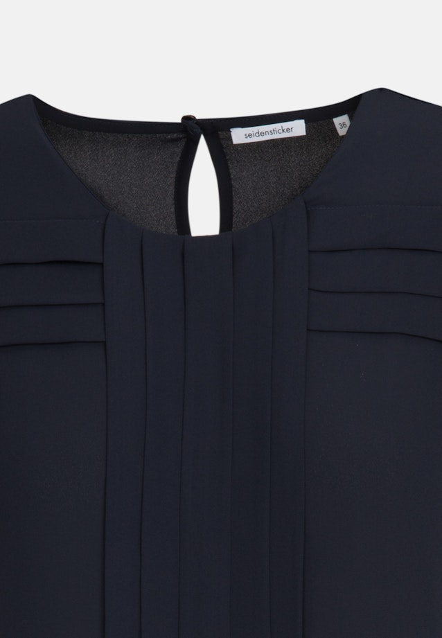 Regular fit Shirtbluse Uni in Dunkelblau |  Seidensticker Onlineshop