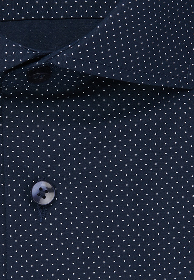 Shaped Business Hemd Punkte in Dunkelblau |  Seidensticker Onlineshop