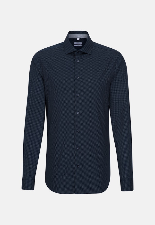 Shaped Business Hemd Punkte in Dunkelblau |  Seidensticker Onlineshop