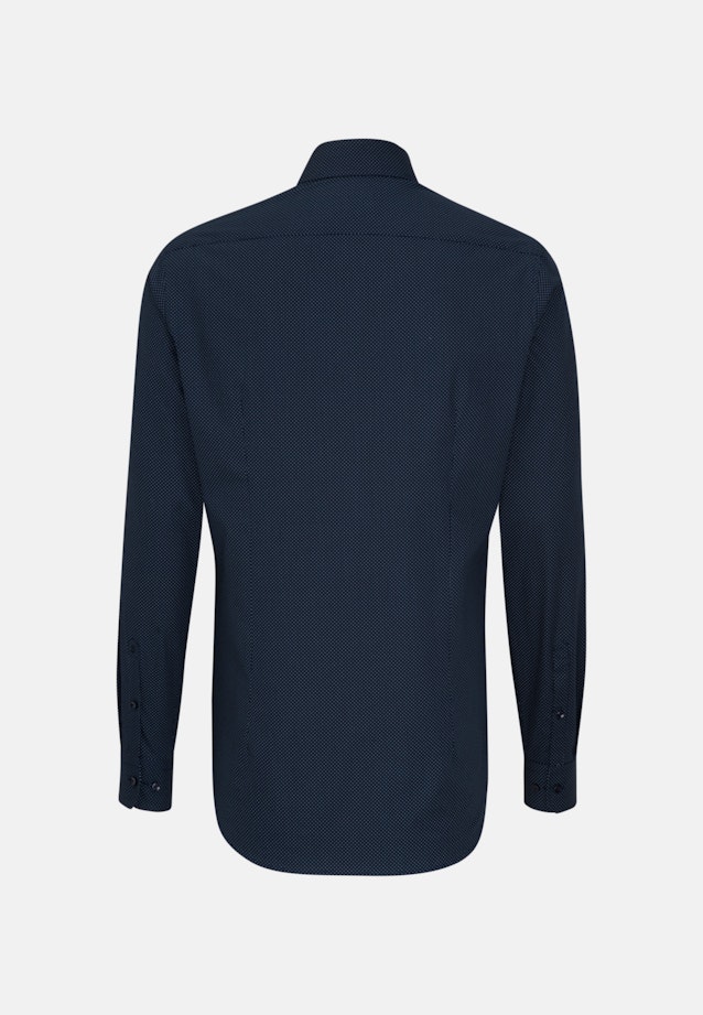 Shaped Business Hemd Punkte in Dunkelblau |  Seidensticker Onlineshop