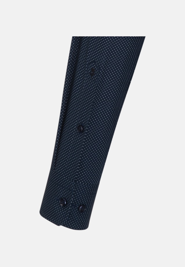 Shaped Business Hemd Punkte in Dunkelblau |  Seidensticker Onlineshop