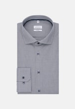 Shaped Business Shirt Check in Dark Blue |  Seidensticker Onlineshop