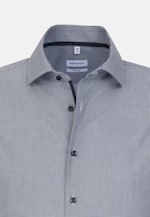 Shaped Business Shirt Check in Dark Blue |  Seidensticker Onlineshop