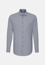 Comfort Business Shirt Check in Dark Blue |  Seidensticker Onlineshop