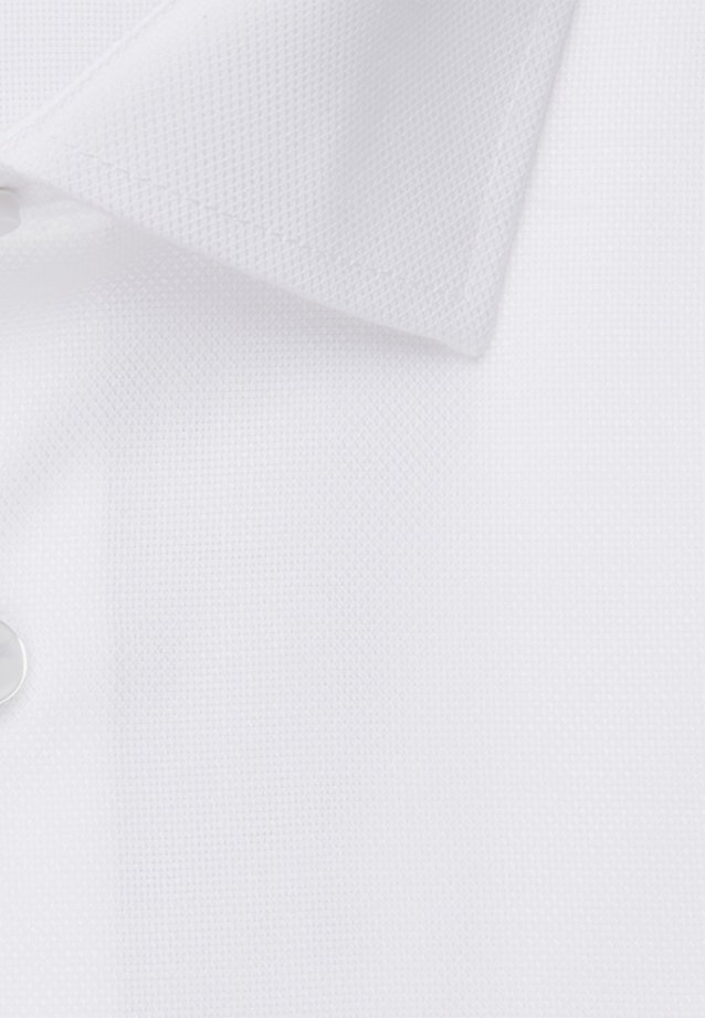 Bügelfreies Struktur Business Hemd in Slim mit Kentkragen und extra langem Arm in Weiß |  Seidensticker Onlineshop