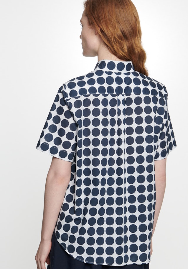 Regular fit Hemdbluse Punkte in Weiß | Seidensticker Onlineshop