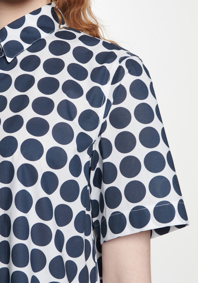 Regular fit Hemdbluse Punkte in Weiß | Seidensticker Onlineshop