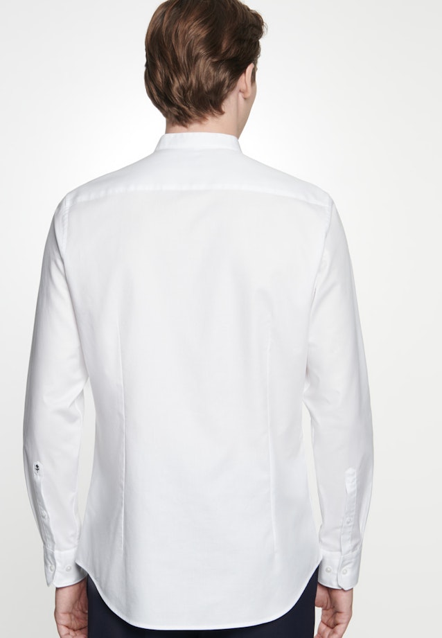 Easy-iron Twill Business Shirt in Shaped with Stand-Up Collar in White |  Seidensticker Onlineshop