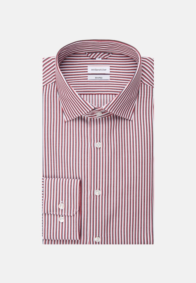 Non-iron Cotele Business Shirt in Shaped with Kent-Collar in Red |  Seidensticker Onlineshop