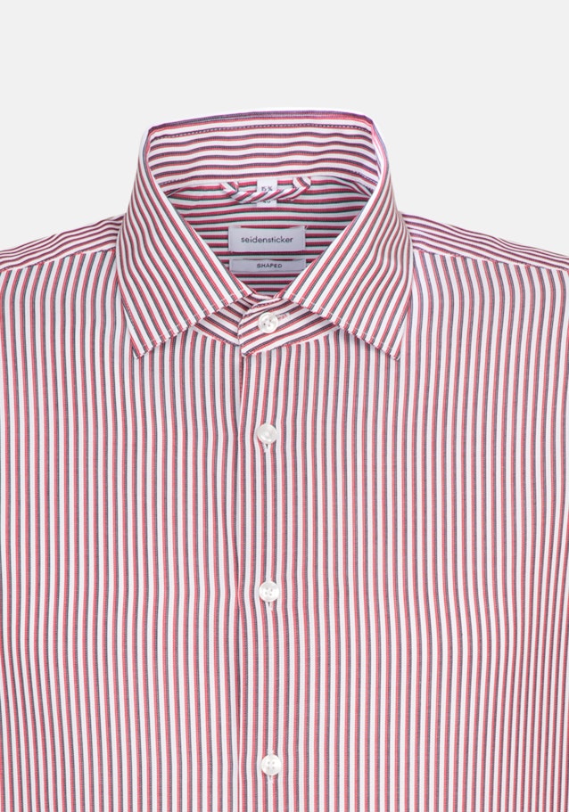 Non-iron Cotele Business overhemd in Shaped with Kentkraag in Rood |  Seidensticker Onlineshop
