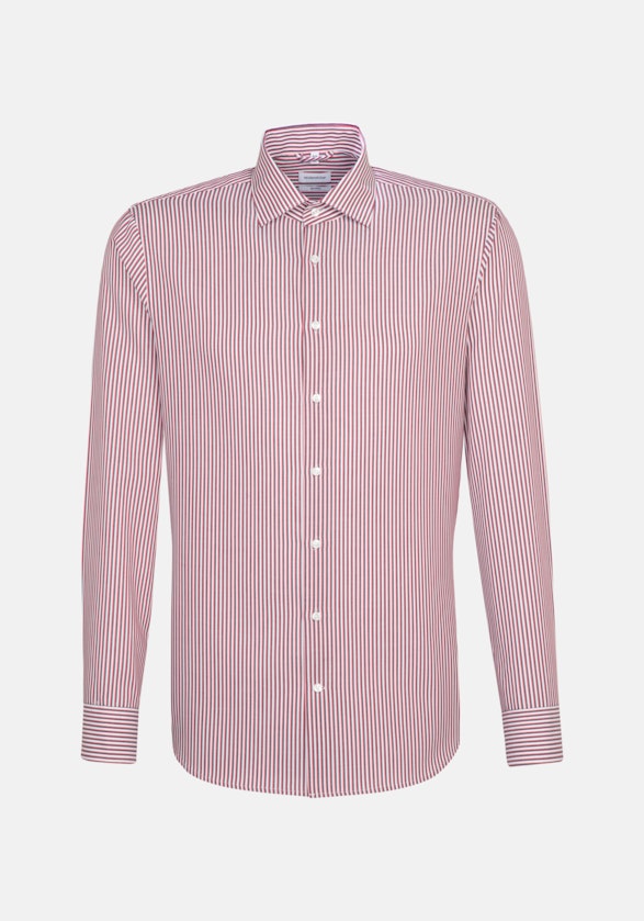 Non-iron Cotele Business Shirt in Shaped with Kent-Collar in Red |  Seidensticker Onlineshop
