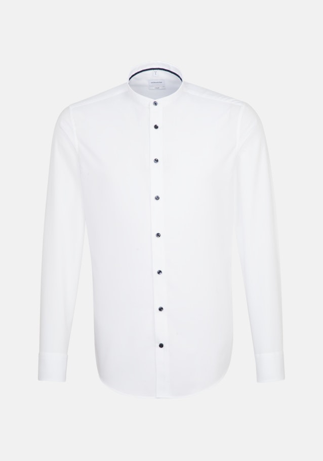 Non-iron Fil a fil Business Shirt in X-Slim with Stand-Up Collar in White |  Seidensticker Onlineshop