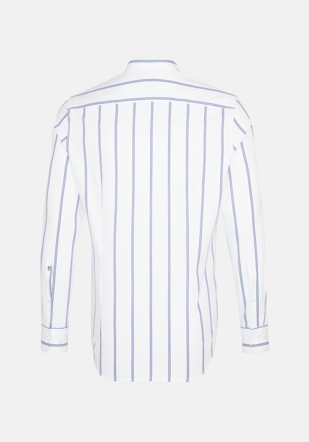 Easy-iron Twill Business overhemd in Slim with Opstaande Kraag in Wit |  Seidensticker Onlineshop