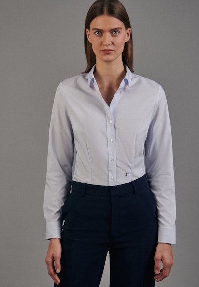 Shirt Blouse Stripes in Light Blue |  Seidensticker Onlineshop