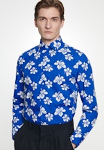 Slim Business Shirt Floral in Medium Blue |  Seidensticker Onlineshop