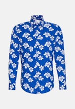 Slim Business Shirt Floral in Medium Blue |  Seidensticker Onlineshop