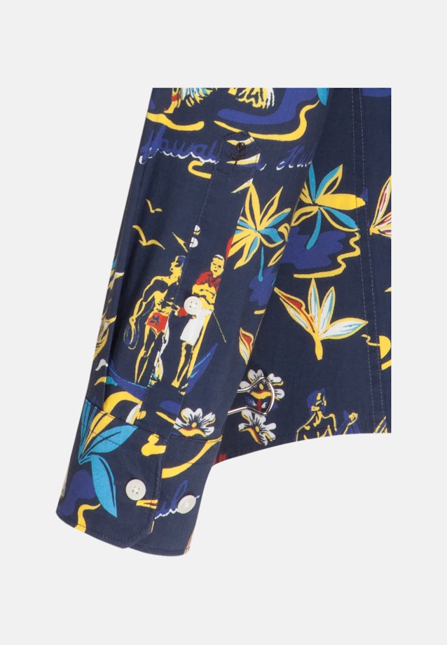 Slim Chemise Business Imprimé in Bleu Foncé |  Seidensticker Onlineshop