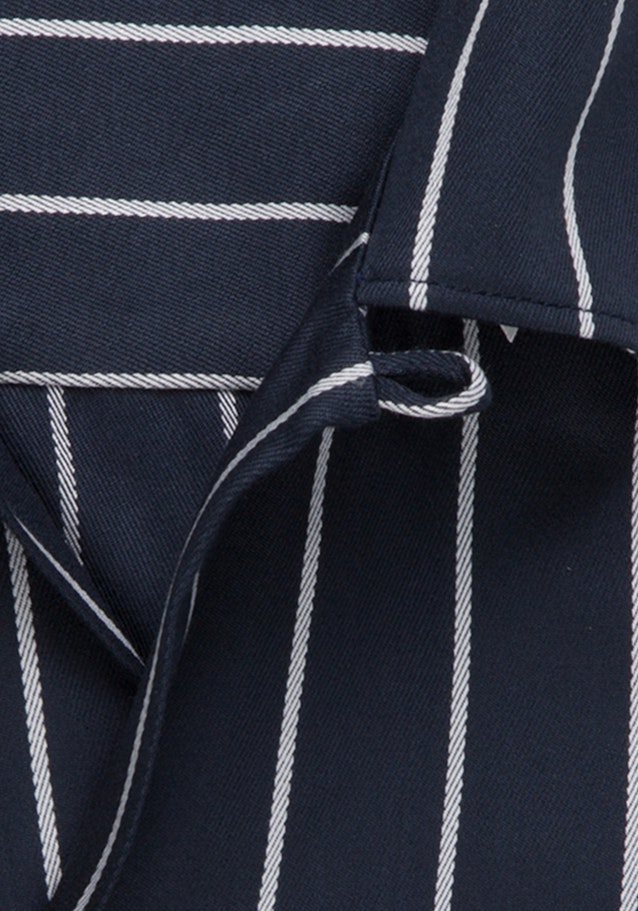 Twill korte arm Business overhemd in Shaped with Revers Collar in Donkerblauw |  Seidensticker Onlineshop